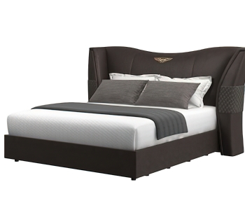 Modern Double Bed-ID:343341113