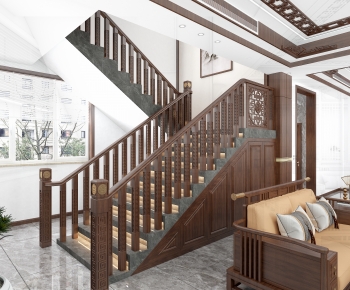 New Chinese Style Staircase-ID:656152961