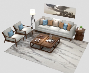 New Chinese Style Sofa Combination-ID:239330058