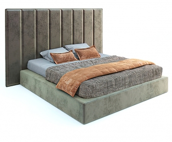 Modern Double Bed-ID:833187108