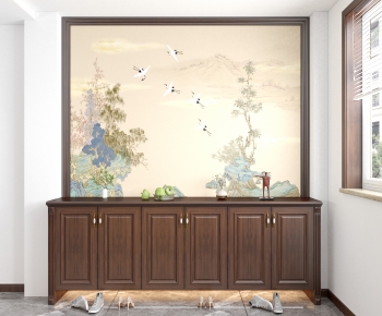 New Chinese Style Shoe Cabinet-ID:994740966