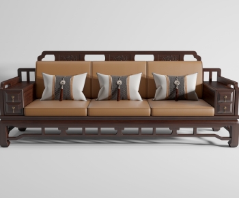 Chinese Style Three-seat Sofa-ID:676733976