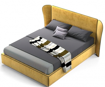 Modern Double Bed-ID:167714126