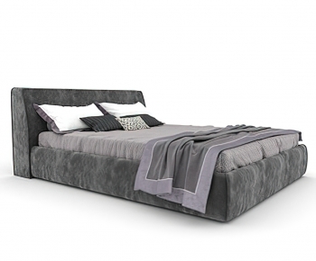 Modern Double Bed-ID:526216985