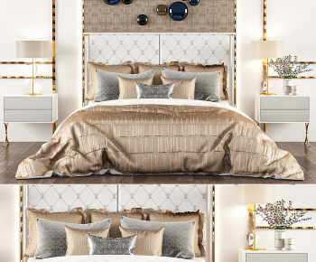 Modern Double Bed-ID:217027903