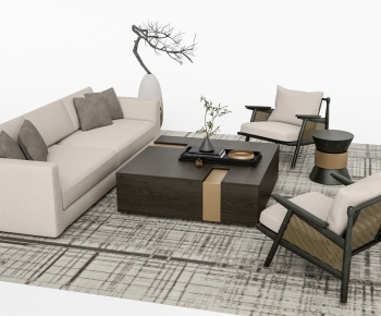 New Chinese Style Sofa Combination-ID:543755051