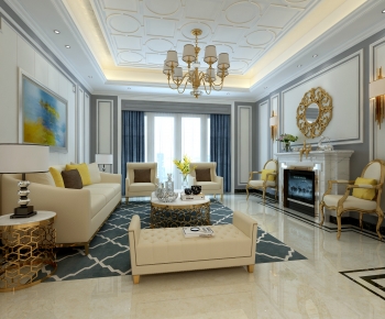 European Style A Living Room-ID:240822083