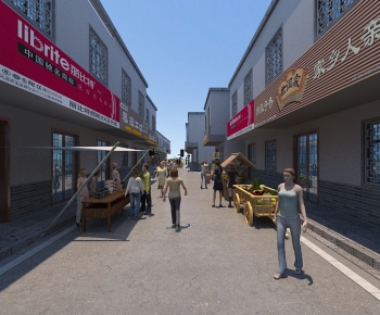 New Chinese Style Commercial Street-ID:811077124