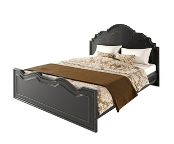 American Style Double Bed-ID:136801963