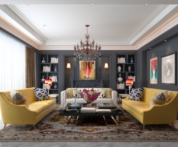 American Style A Living Room-ID:928280415