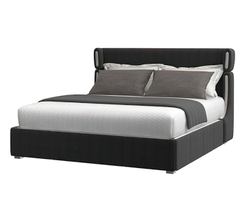 Modern Double Bed-ID:754354004