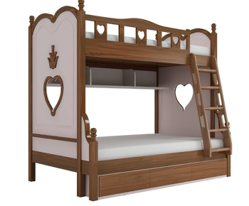 Nordic Style Bunk Bed-ID:675471073