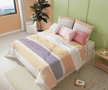 Modern Double Bed-ID:918442018