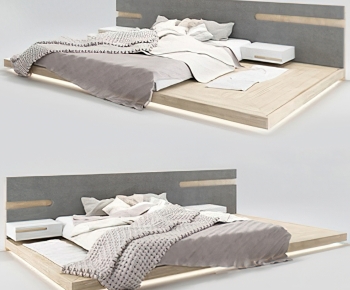 Modern Double Bed-ID:988380921