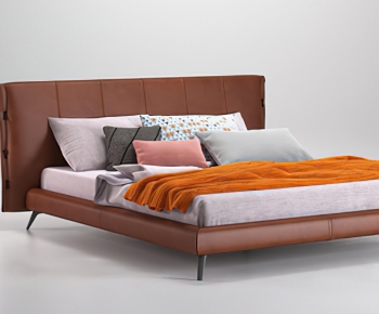 Modern Double Bed-ID:691634892