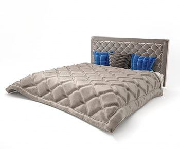 Modern Double Bed-ID:759927993