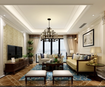 American Style A Living Room-ID:123934033