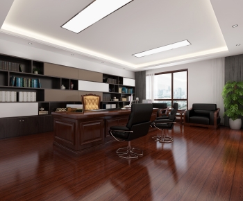 New Chinese Style Manager's Office-ID:165177118