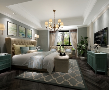 American Style Bedroom-ID:232547047