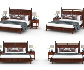 Chinese Style Double Bed-ID:408793936