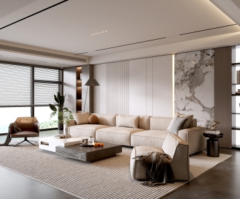 Modern A Living Room-ID:346030958