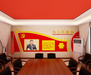 New Chinese Style Meeting Room-ID:138047938