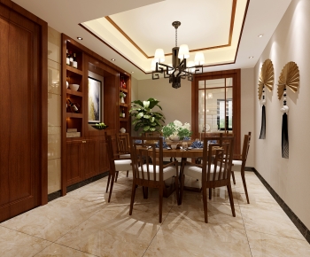 New Chinese Style Dining Room-ID:394580454