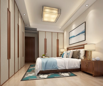 New Chinese Style Bedroom-ID:591276884