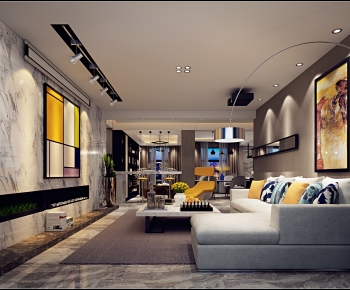 Modern A Living Room-ID:655564078