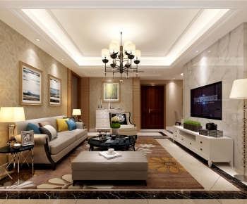 Modern A Living Room-ID:490036013