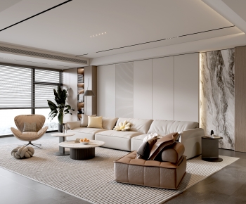 Modern A Living Room-ID:851409912