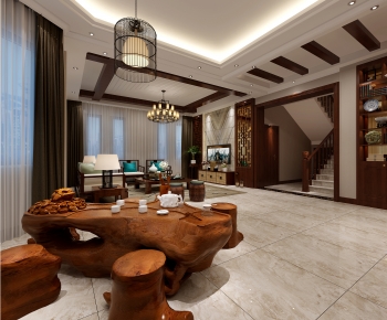 Chinese Style A Living Room-ID:113523016