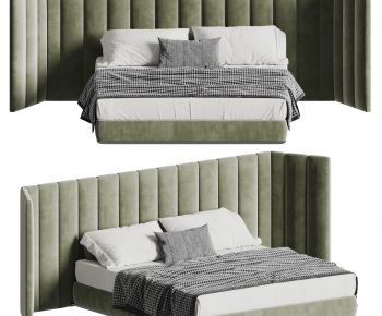 Modern Double Bed-ID:629417901