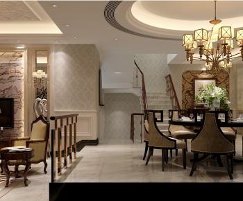 European Style Dining Room-ID:381443982