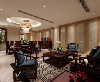 Chinese Style A Living Room-ID:598503111