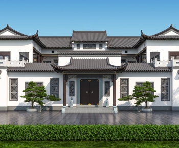 Chinese Style Villa Appearance-ID:735565905