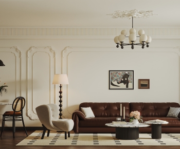 French Style A Living Room-ID:155503991