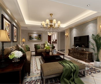 European Style A Living Room-ID:488663917