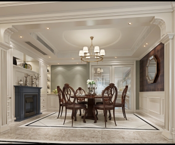 American Style Dining Room-ID:499784953