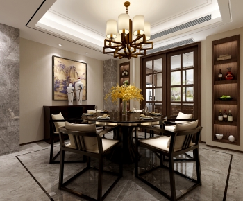 New Chinese Style Dining Room-ID:473436123