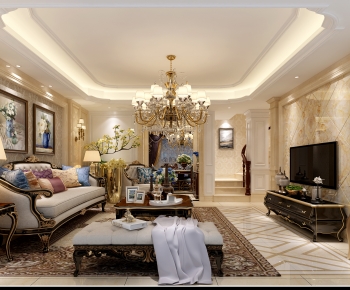 European Style A Living Room-ID:875179853