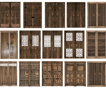 Chinese Style Double Door-ID:320831068