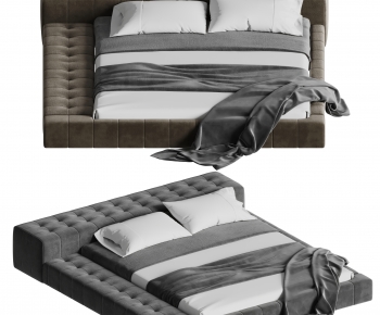 Modern Double Bed-ID:970891004