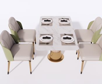 Modern Dining Table And Chairs-ID:580163007