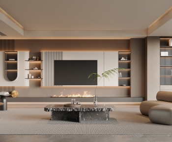 Modern A Living Room-ID:964330919