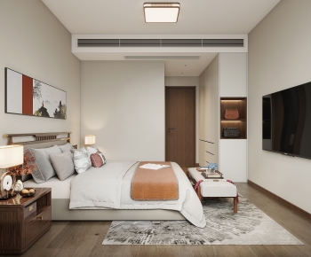 New Chinese Style Bedroom-ID:863337042