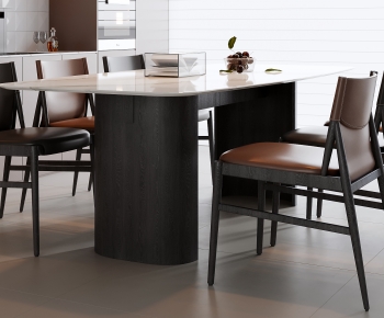 Modern Dining Table And Chairs-ID:439347038