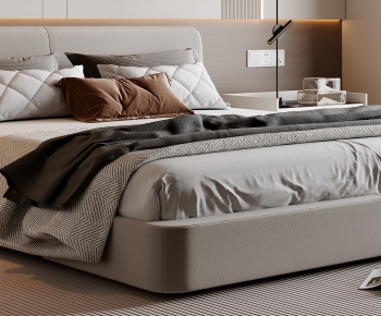 Modern Double Bed-ID:817353017