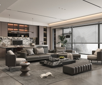 Modern A Living Room-ID:497174025