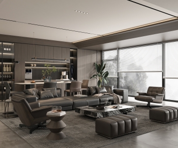 Modern A Living Room-ID:566917902